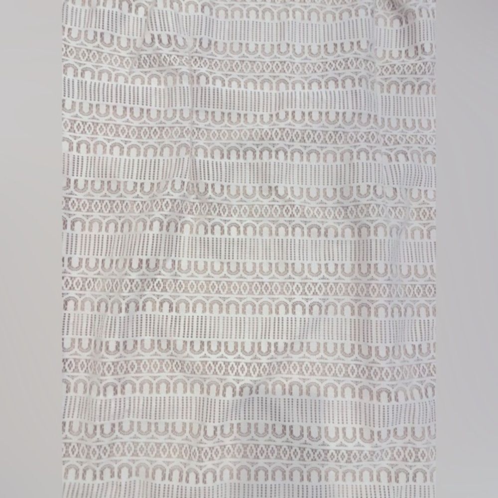 New York & Company Eyelet Lace White and Nude One Shoulder Dress, Size 20 - Picture 2 of 2